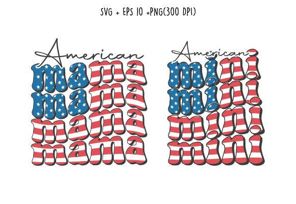 American Mama Mini 4th of July Retro Svg Review