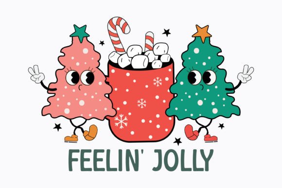 Feelin Jolly Christmas Retro Svg Review