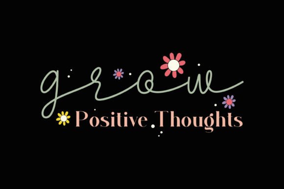 Retro Grow Kindness Positive Quotes Review