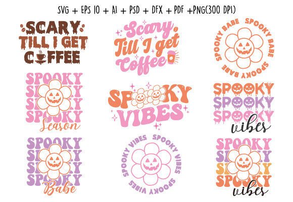 Retro Halloween SVG Bundle Review