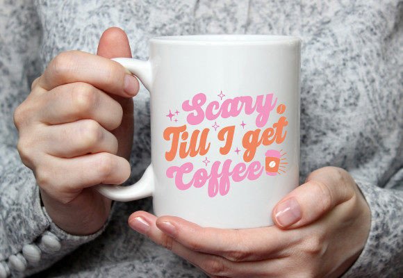 Scary Till I Get Coffee Halloween Svg Review
